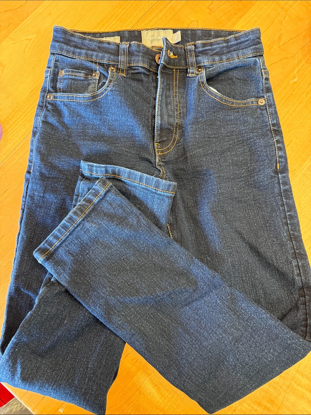 Lucky Brand Men's Dark Blue Slim Straight Jeans